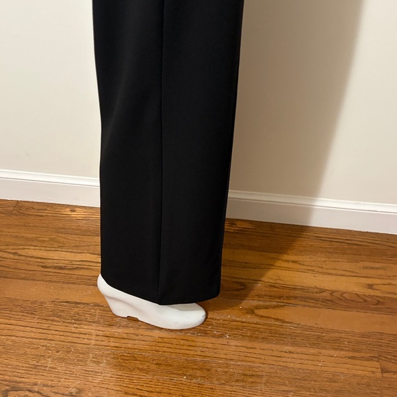 Mango Elegant Black Wide-Leg Trousers Size S - Picture 5 of 13
